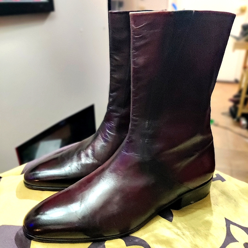 Moreschi leather ankle boots